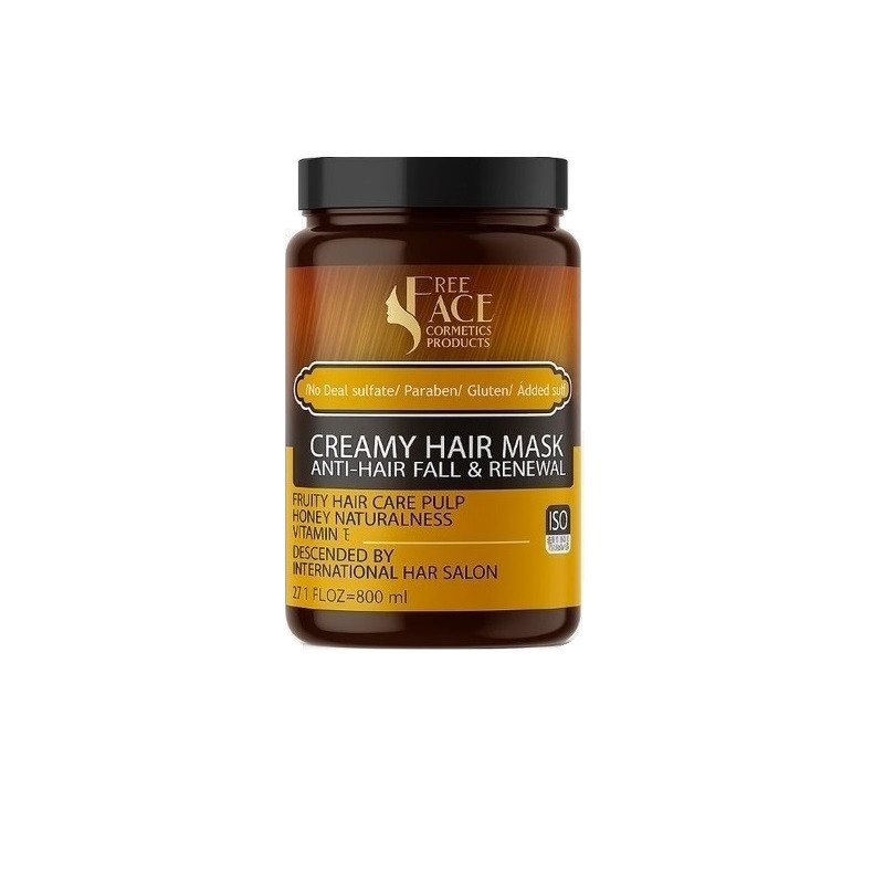 ماسک مو ضد ریزش فری فیس مدل آرگان مناسب برای موهای آسیب دیده حجم 800 میلی لیتر