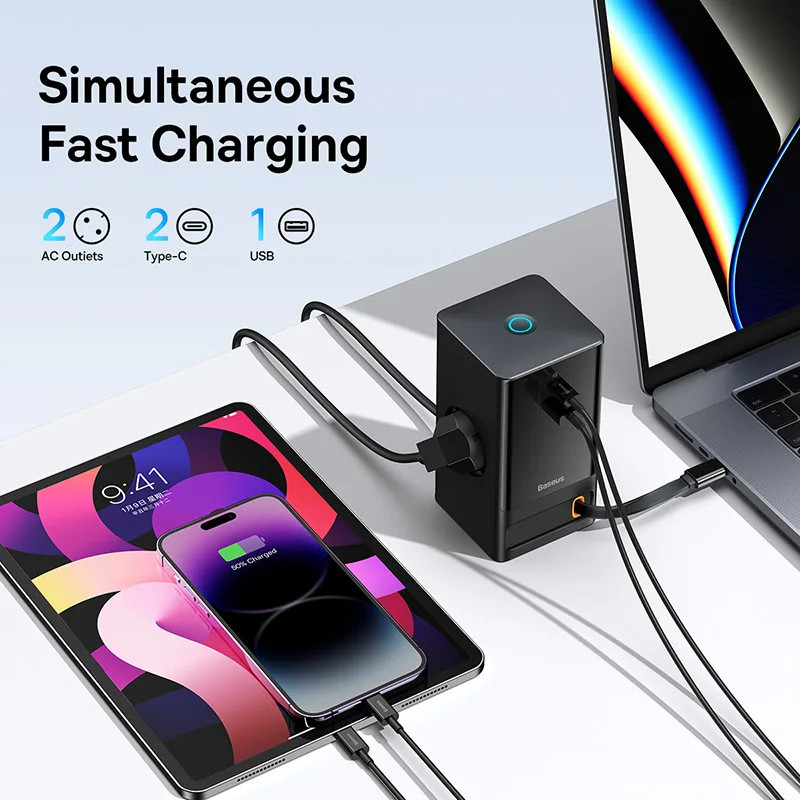 چندراهی برق بیسوس مدل B-PS301 65W