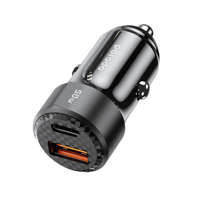 شارژر فندکی ۵۰ وات پرودو مدل Dual output