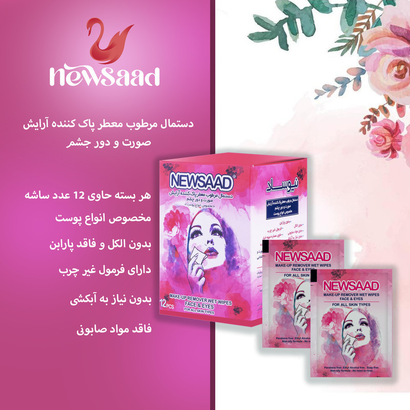 دستمال مرطوب نیوساد مدل Mak-Pi شش بسته 12 عددی