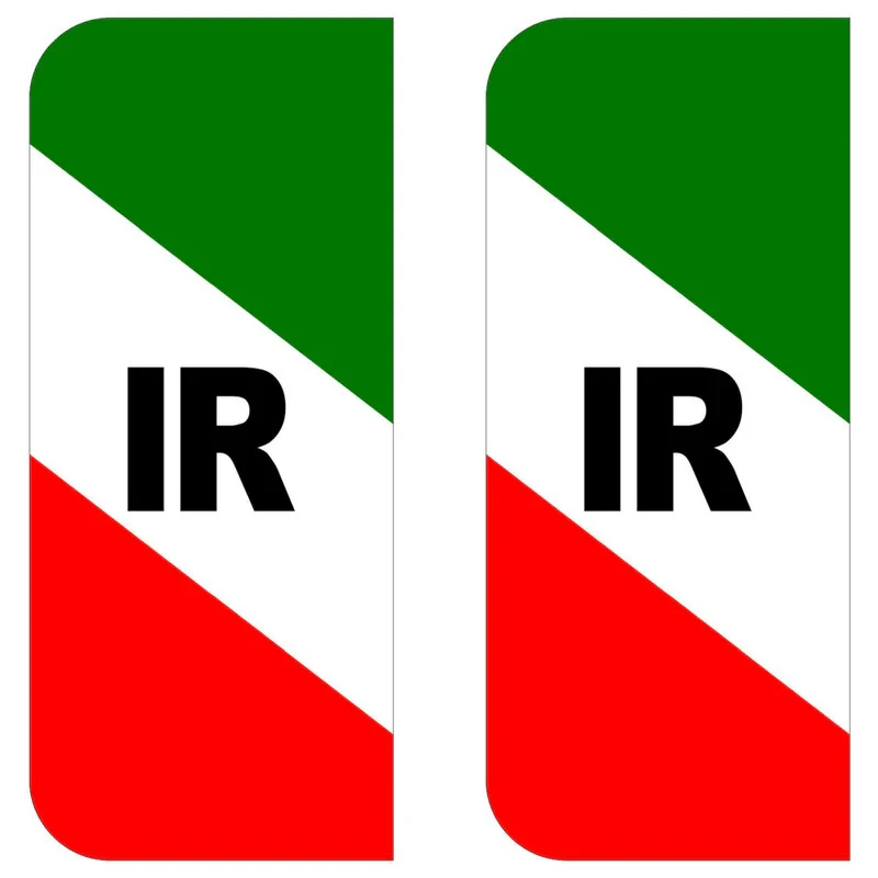 برچسب پلاک خودرو وارون مدل K-516-IR بسته 2 عددی