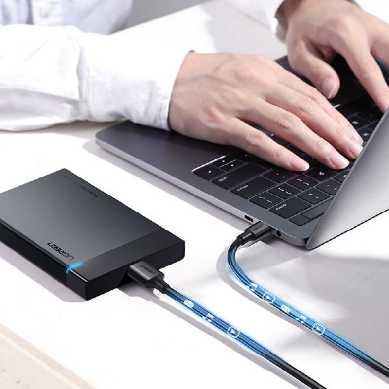 کابل تبدیل USB-C به Micro-B یوگرین مدل US312-20103 طول 1 متر