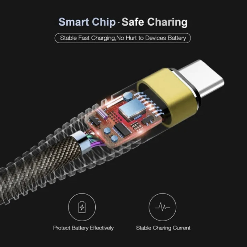 کابل تبدیل USB به USB-C باسئوس مدلPowerFlex-H1 طول 1 متر