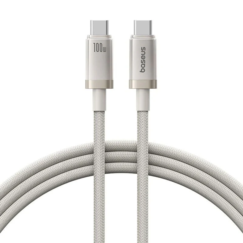 کابل تبدیل USB-C بیسوس مدل Titanium Series 100W طول 1 متر