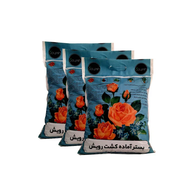 بستر آماده کشت رویش مدل BR حجم 10 لیتر مجموعه 3 عددی