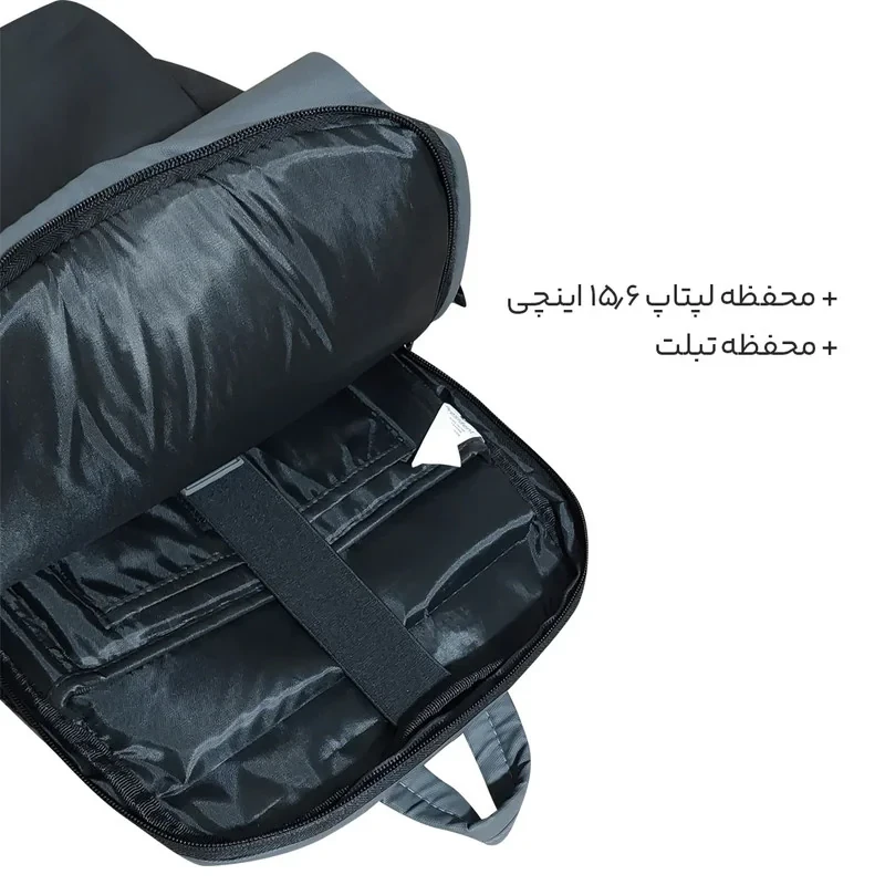 کوله پشتی لپ تاپ پرزیدنت مدل Mario مناسب برای لپ تاپ 15.6 اینچی