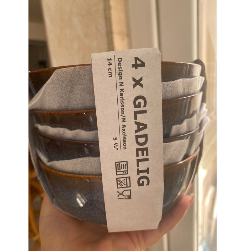 کاسه ایکیا مدل GLADELIG-70503620 بسته 4 عددی