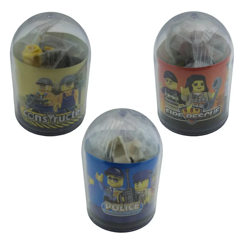 اکشن فیگور مدل کپسولی کد SM257 طرح مشاغل مجموعه 24 عددی