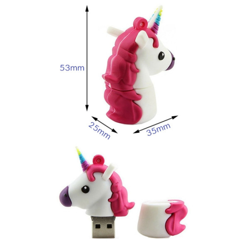 فلش مموری طرح اسب تک شاخ مدل UL-Unicorn01 ظرفیت 128 گیگابایت