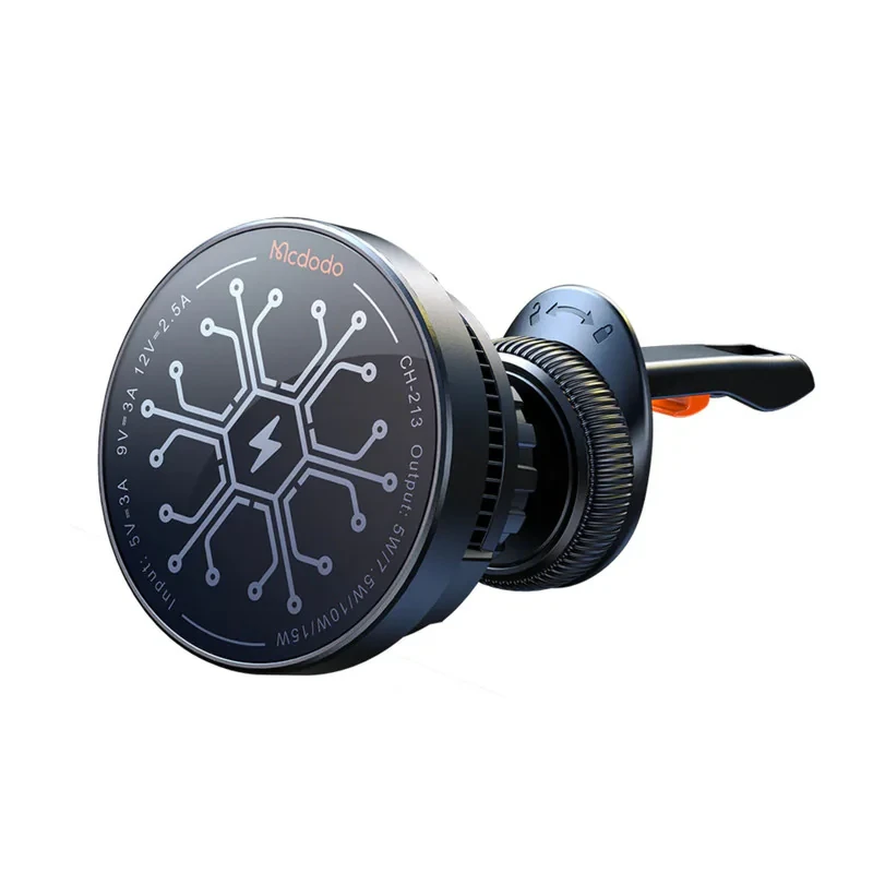 پایه نگهدارنده و شارژر بی سیم گوشی موبایل مک دودو مدل Magnetic Radiator 15W
