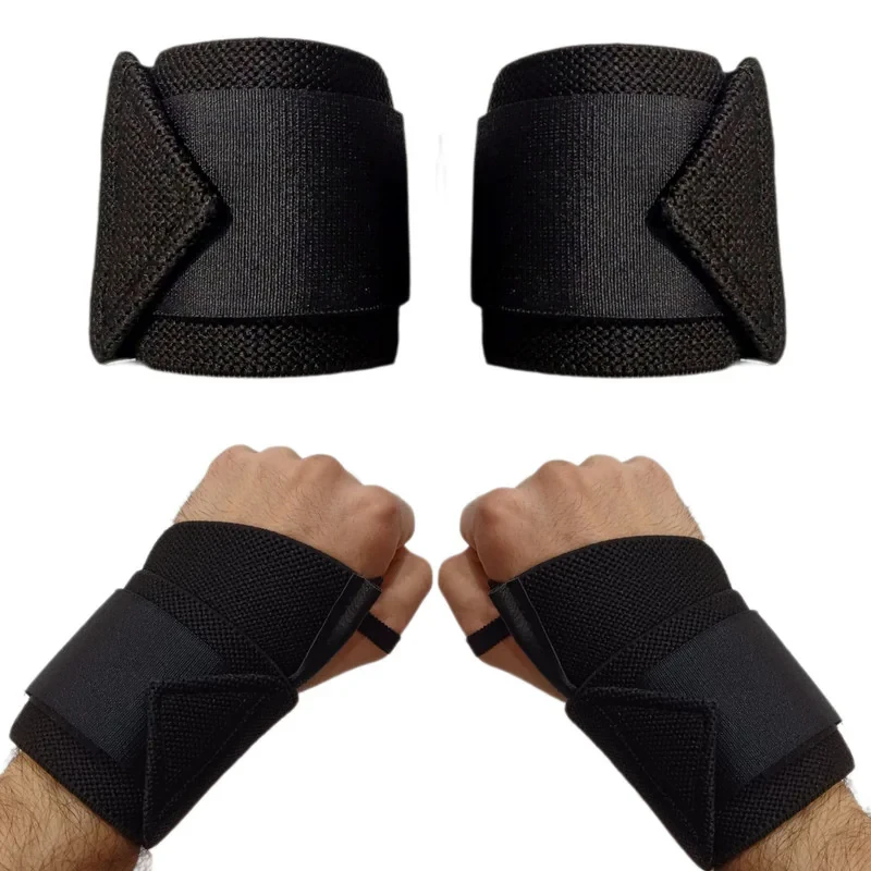 ست مچ بند و زانوبند بدنسازی مدل پارچه ای کد 190Cm-48Cm بسته 4 عددی