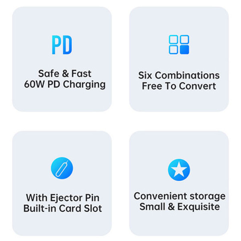 کابل تبدیل USB-CUSB به لایتنینگUSB-CMicroUSB مک‌دودو مدل WF-1720 طول 0.3 متر