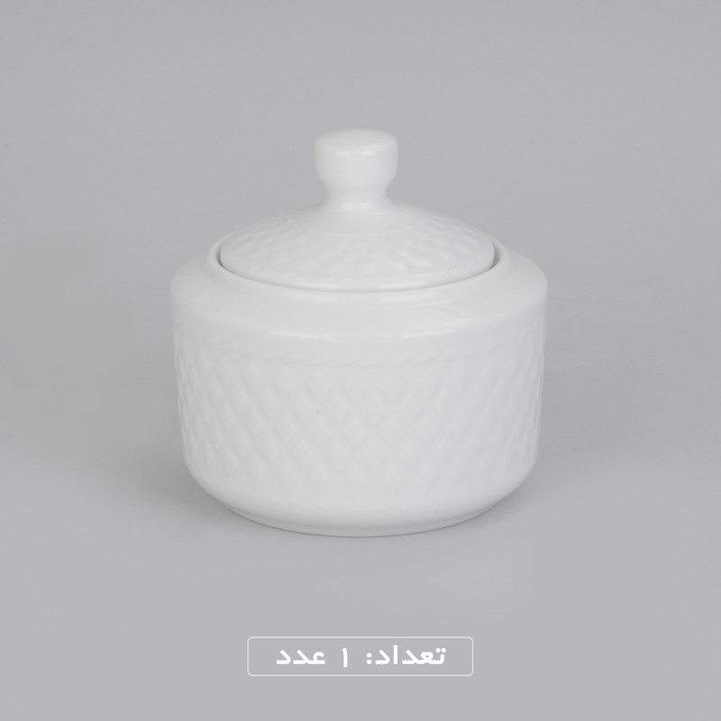 سرویس غذاخوری 102 پارچه چینی زرین ایران سری رادیانس مدل White درجه یک