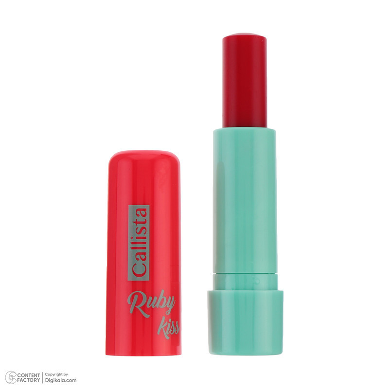 بالم لب ماتیکی بانوان کالیستا مدل Ruby Kiss، آبرسان، مناسب پوست لب معمولی، حاوی ویتامین و عصاره شی‌باتر