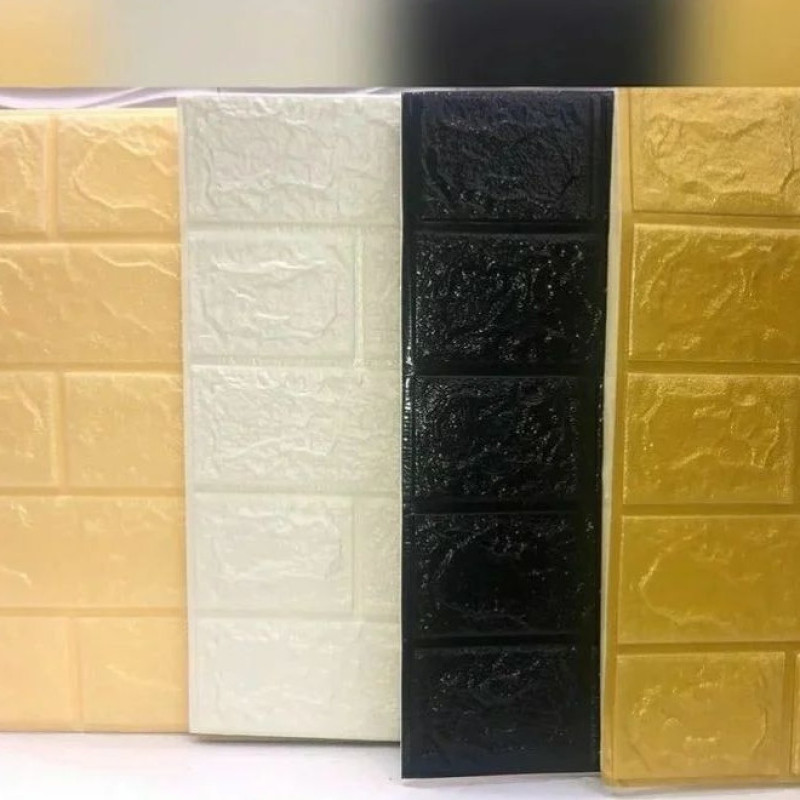 دیوارپوش مدل فومی پشت چسب دار طرح آجر بسته 5 عددی
