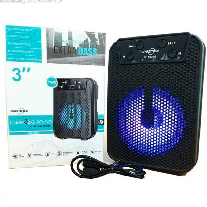 اسپیکر بلوتوثی قابل حمل مدل  gereatnice gts1346