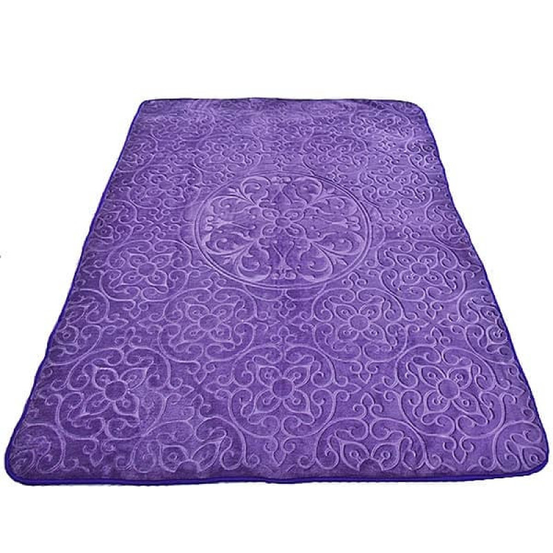 پتو گلبافت مدل گلبرجسته يك نفره سايز 160x220سانتی متر