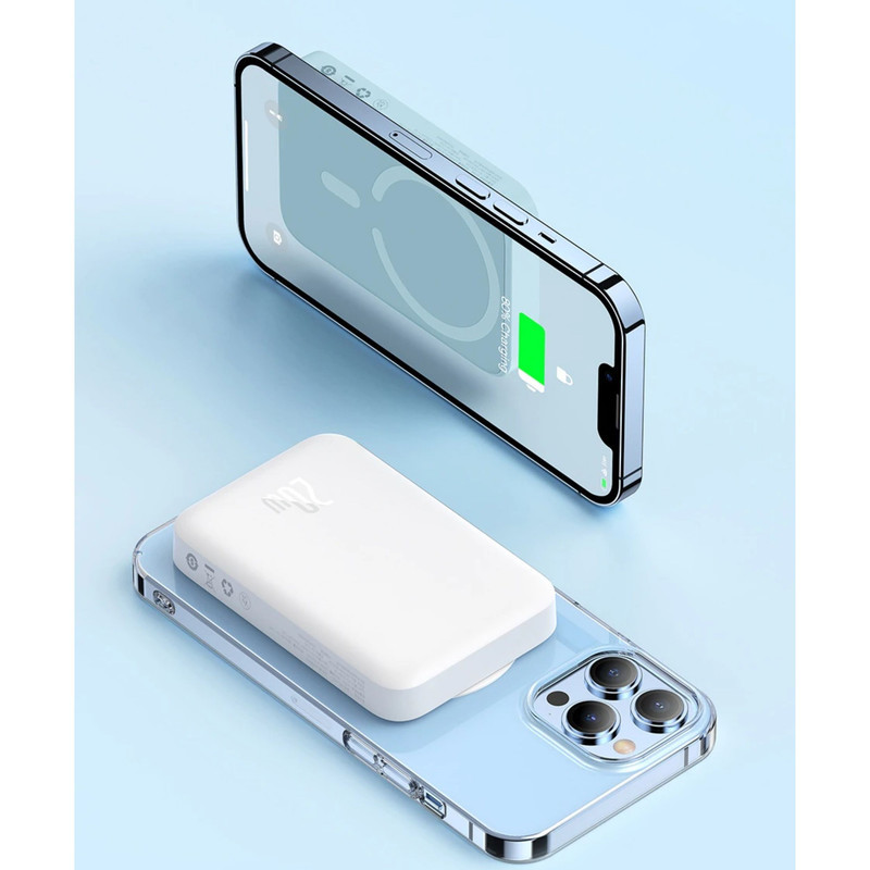 پاوربانک باسئوس مدل Magnetic Mini ظرفیت 10000 میلی آمپر ساعت