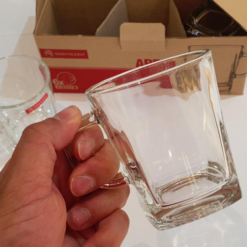 نیم لیوان نوری تازه مدل APPLE 410221W بسته 6 عددی