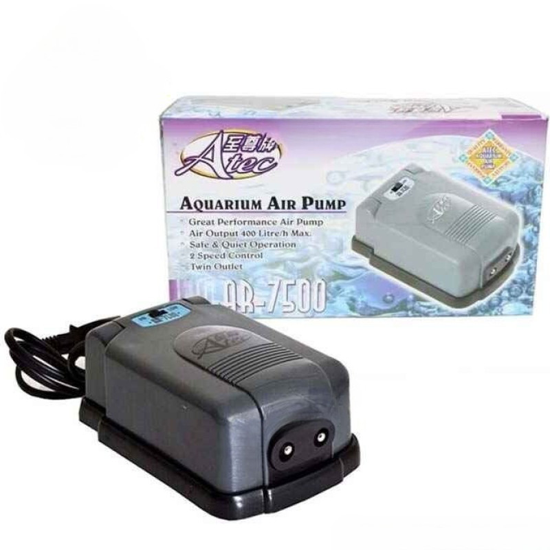 پمپ هوا آکواریوم آکوا تک مدل دو خروجی مدل AR-8500