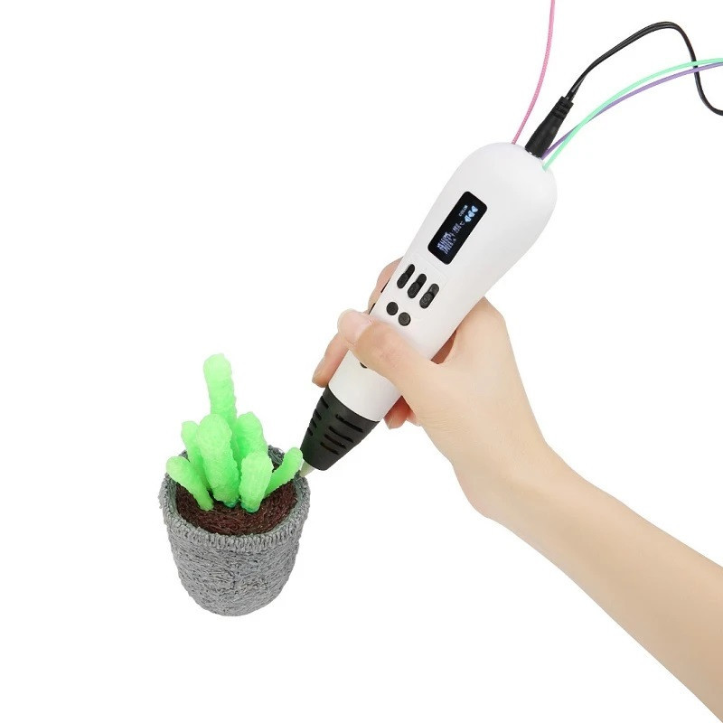 قلم طراحی سه بعدی جی ای آر مدل MP01 به همراه فیلامنت PLA