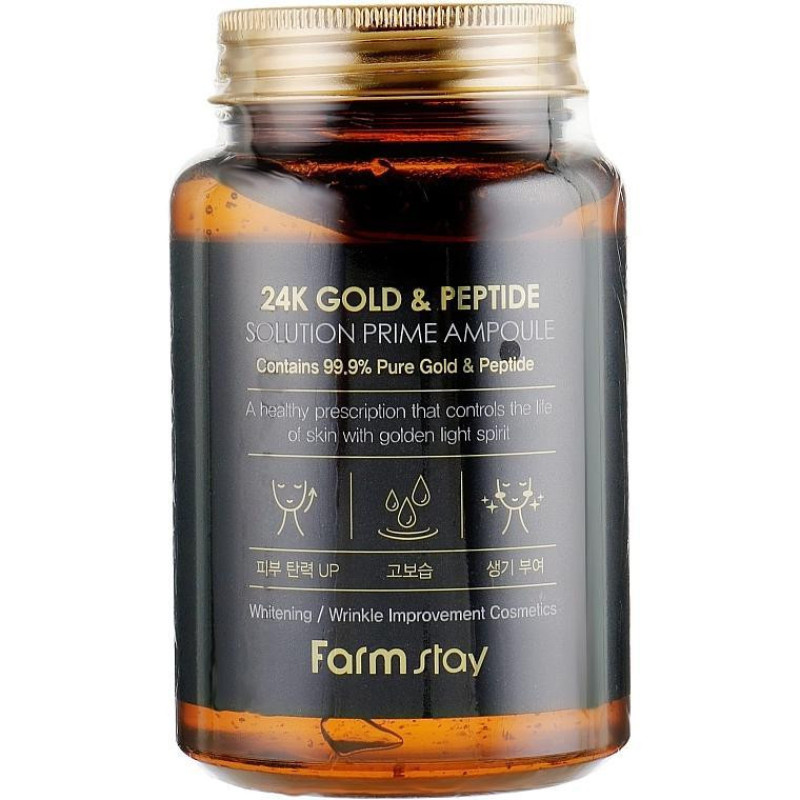 ژل  سفت کننده فارم استی مدل 24K GOLD PEPTIDE با حجم 250 میلی لیتر