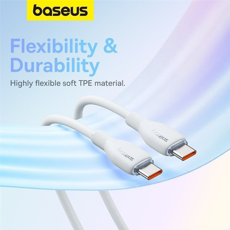 کابل USB-C بیسوس مدل Pudding Series P10355702221-B2 طول 2 متر