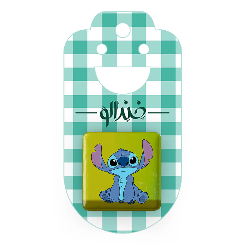 مگنت خندالو طرح استیچ (Stitch) مدل مربعی کد 37179