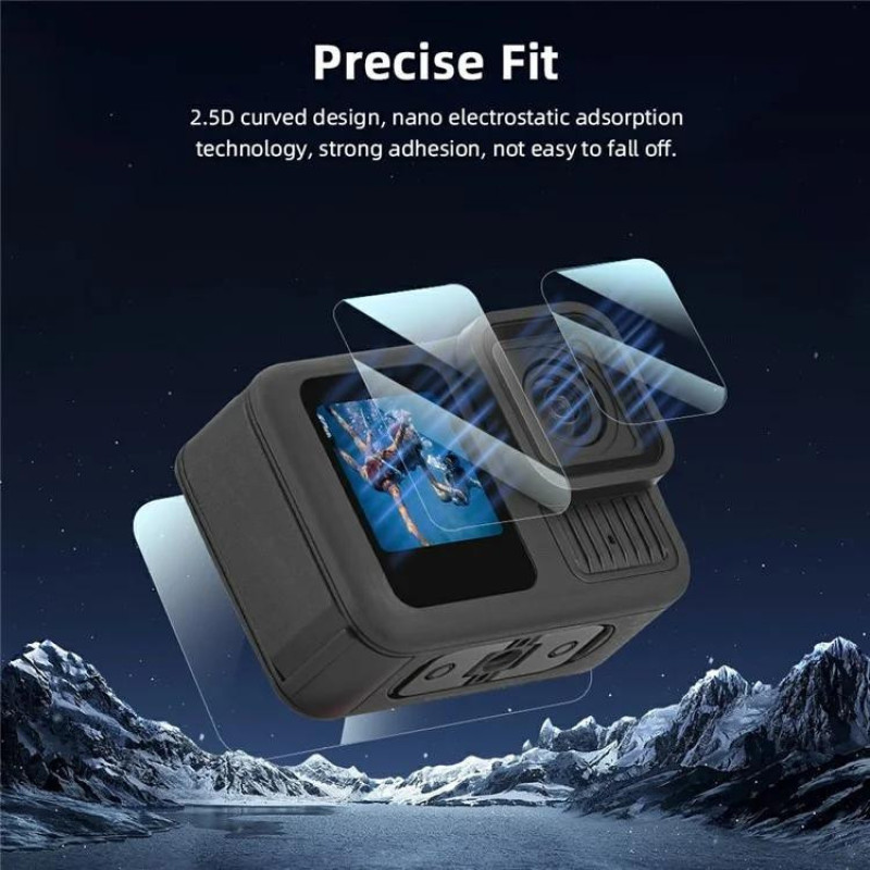محافظ لنز پلوز مدل  Tempered Glass pu954 مناسب برای دوربین ورزشی Gopro Hero 13