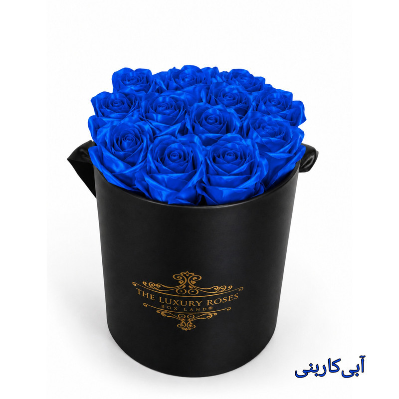 باکس گل مصنوعی مدل رز روبانی 13 شاخه
