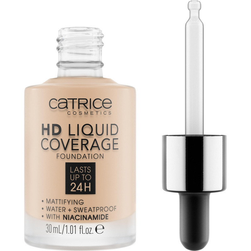 کرم پودر کاتریس مدل Liquid Coverage حجم 10 میلی لیتر