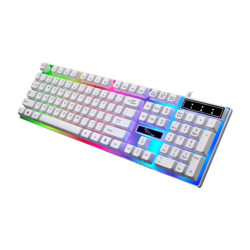 کیبورد و ماوس گیمینگ مدل G21B، سوییچ ممبران، Full-size، نورپردازی RGB