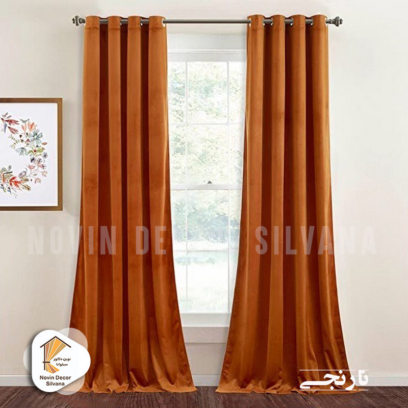 پرده نوین دکور سیلوانا مدل مخمل کالیفرنیا 28 سایز 280x140 سانتی‌متر