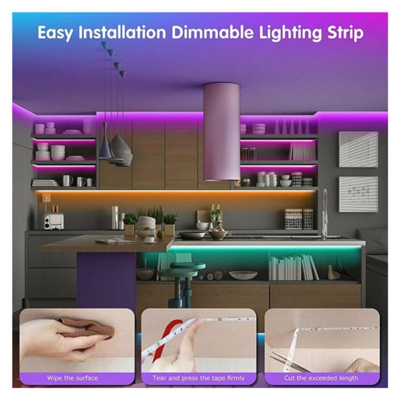 ریسه ال ای دی استریپ لایت مدل  5050SMD طول 5 متر