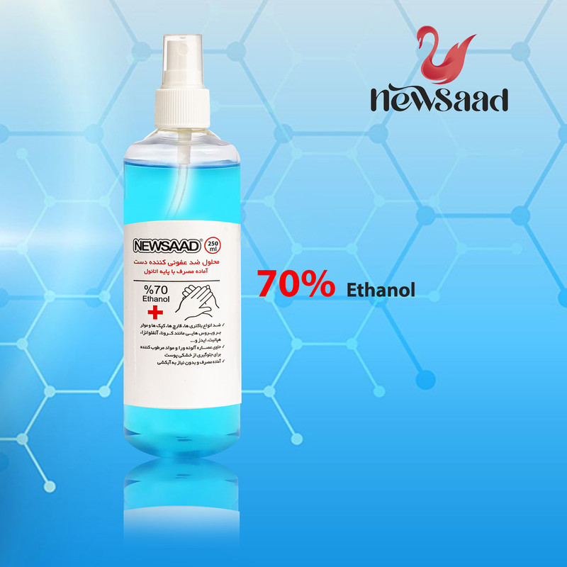محلول ضدعفونی کننده نیوساد مدل Antiseptic حجم 250 میلی لیتر مجموعه 4 عددی