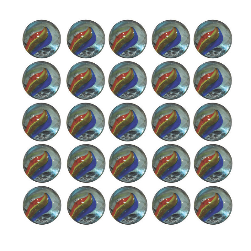 تیله بازی طرح درشت کد 26mm بسته 25 عددی
