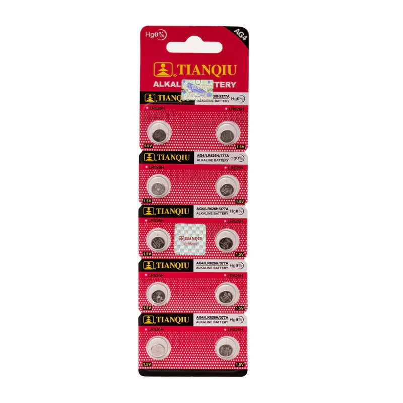باتری ساعت تیانکیو مدل AG4 - LR 626 H Original بسته 10 عددی