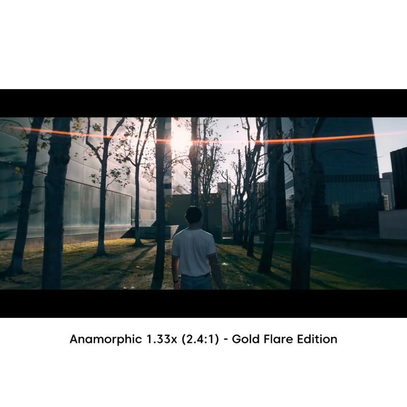 لنز کلیپسی موبایل سندمارک مدل Anamorphic 1.33x (Gold Flare)