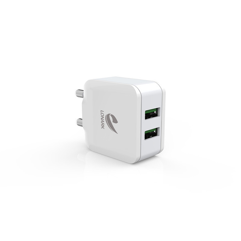 شارژر دیواری 12 وات لونارک مدل LW55 به همراه کابل تبدیل Micro USB