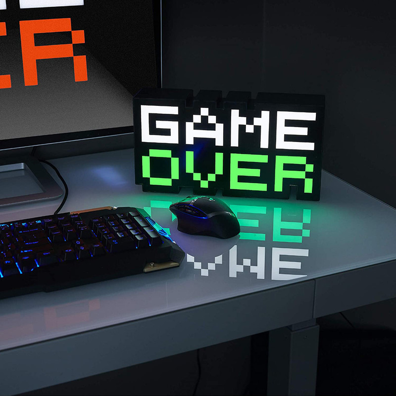 آباژور رومیزی مدل Game Over Light 8-Bit