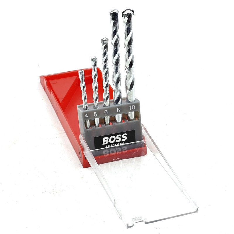 مته الماسه دیوار باس مدل -4-5-6-8-10MM مجموعه 5 عددی