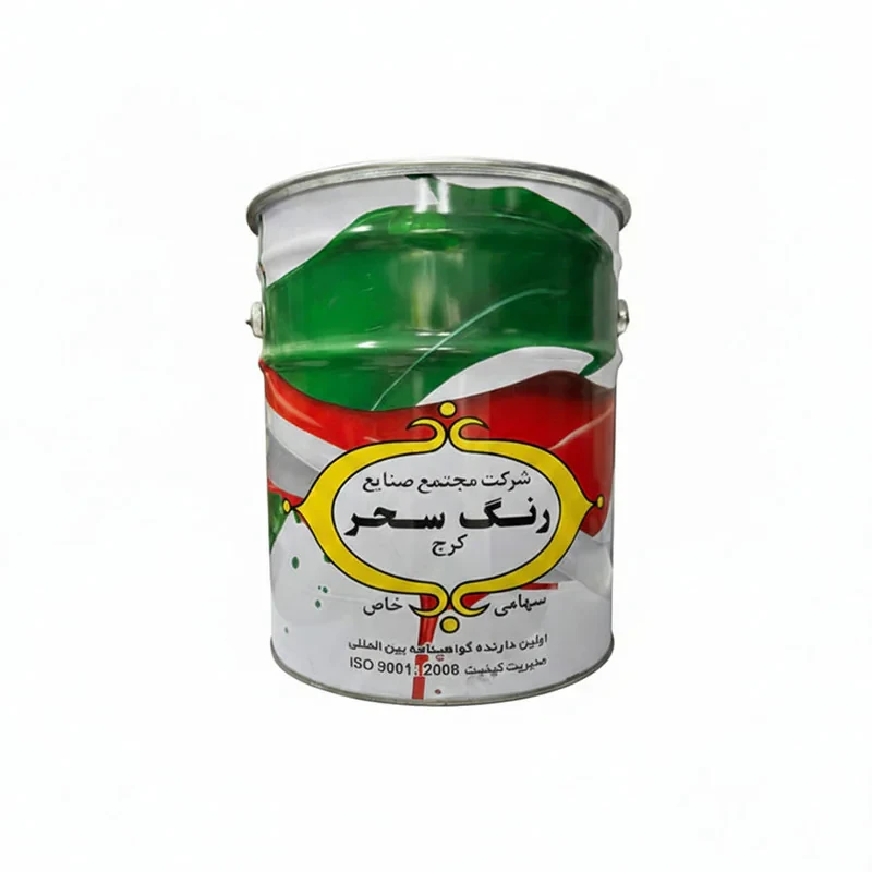 رنگ روغنی سفید نیم براق سحر کد 760 وزن 20 کیلوگرم