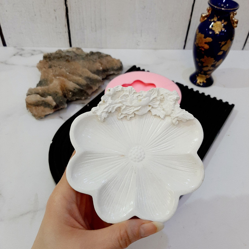 قالب سیلیکونی مدل ظرف گل دار