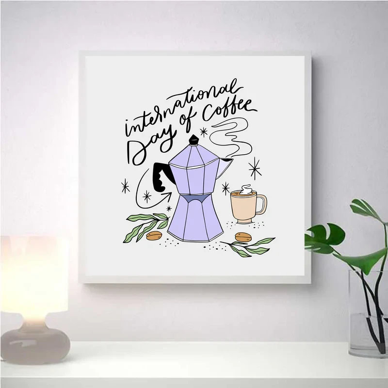 تابلو مدل دکوراتیو طرح coffee کد 0644