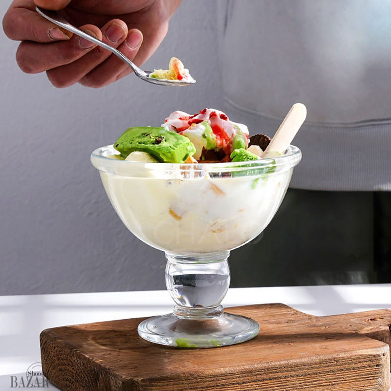 بستنی خوری پاشاباغچه مدل آیس ویل گرد 51098 بسته شش عددی