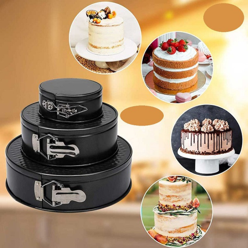 قالب کیک به گز مدل پرستیژ طرح کمربندی مجموعه 3 عددی