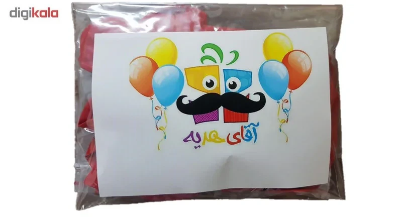 پک بادکنک آرایی آقای هدیه مدل لاتکسی Helium Quality بسته 25 عددی