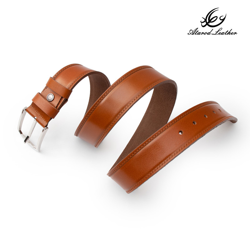 کمربند مردانه چرم عطارد مدل چرم طبیعی کد B72