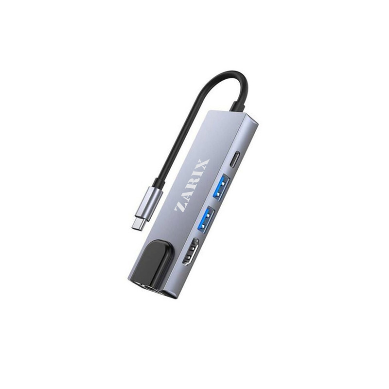 هاب 5 پورت USB-C زاریکس مدل Z5 Pro