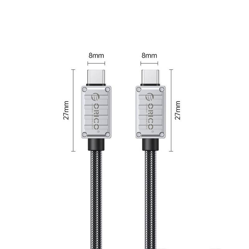 کابل شارژ 240W USB4.0 اوریکو مدل 240A1-40-10 طول 1متر